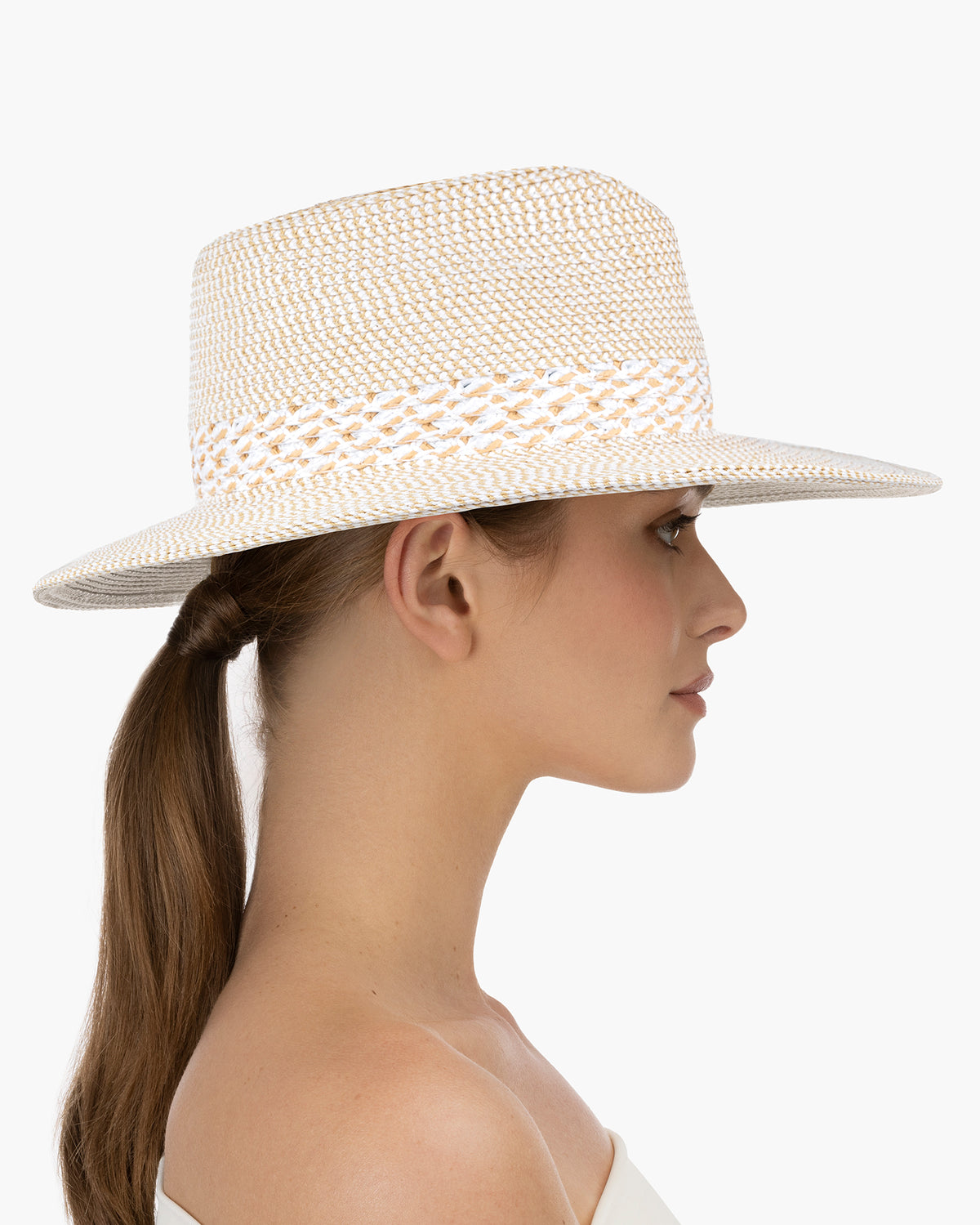 Squishee® Bayou Fedora Hat White Mix Eric Javits