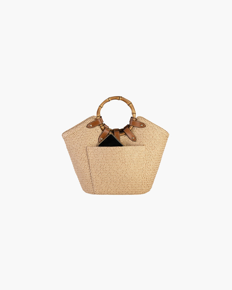 MY WAY JR STRAW BAG OriginalPeanut Eric Javits