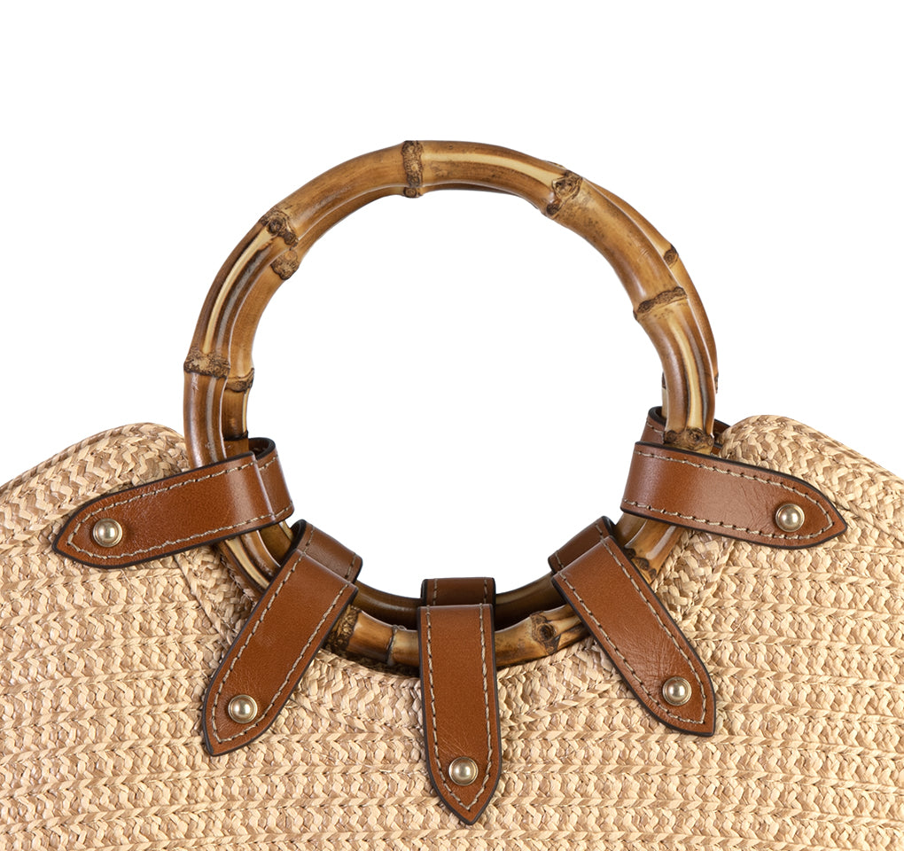 MY WAY JR STRAW BAG OriginalPeanut Eric Javits