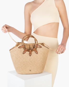 MY WAY JR STRAW BAG OriginalPeanut Eric Javits