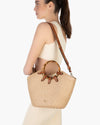 MY WAY JR STRAW BAG OriginalPeanut Eric Javits