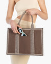 Cote d'Azur tote bag Cocoa Eric Javits