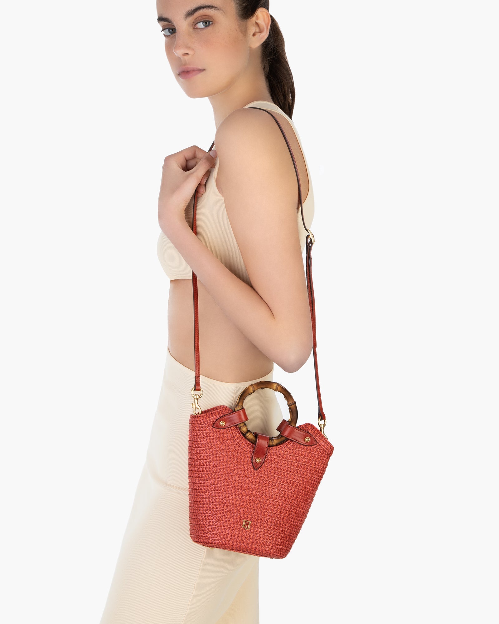 Mini My Way Straw Bag | Bamboo Handle – Eric Javits