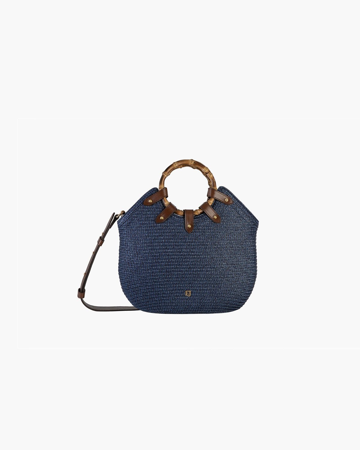 MY WAY STRAW BAG Navy Eric Javit