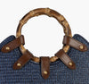 MY WAY STRAW BAG Navy Eric Javit