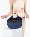 MY WAY STRAW BAG Navy Eric Javit