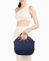 MY WAY STRAW BAG Navy Eric Javit