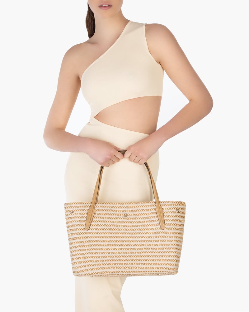 SQUISHEE® ISLA STRAW BAG OriginalPeanut Eric Javits
