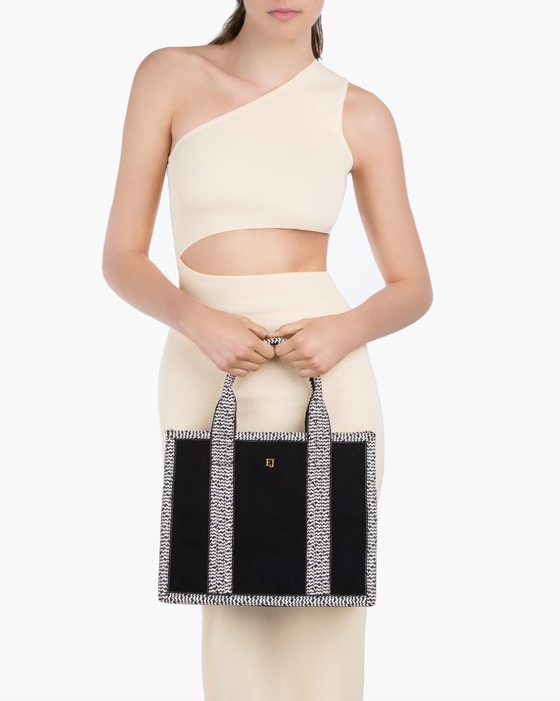 LIL COTE D'AZUR Black/Cream Eric Javits