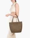 SQUISHEE® TOTE II Natural/Black Eric Javits