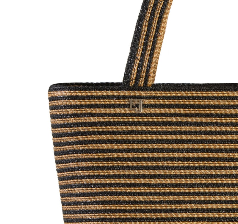 SQUISHEE® TOTE II Natural/Black Eric Javits