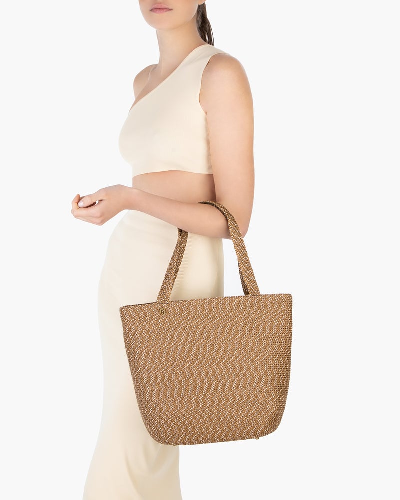 SQUISHEE® TOTE II Tabac Speckle Eric Javits