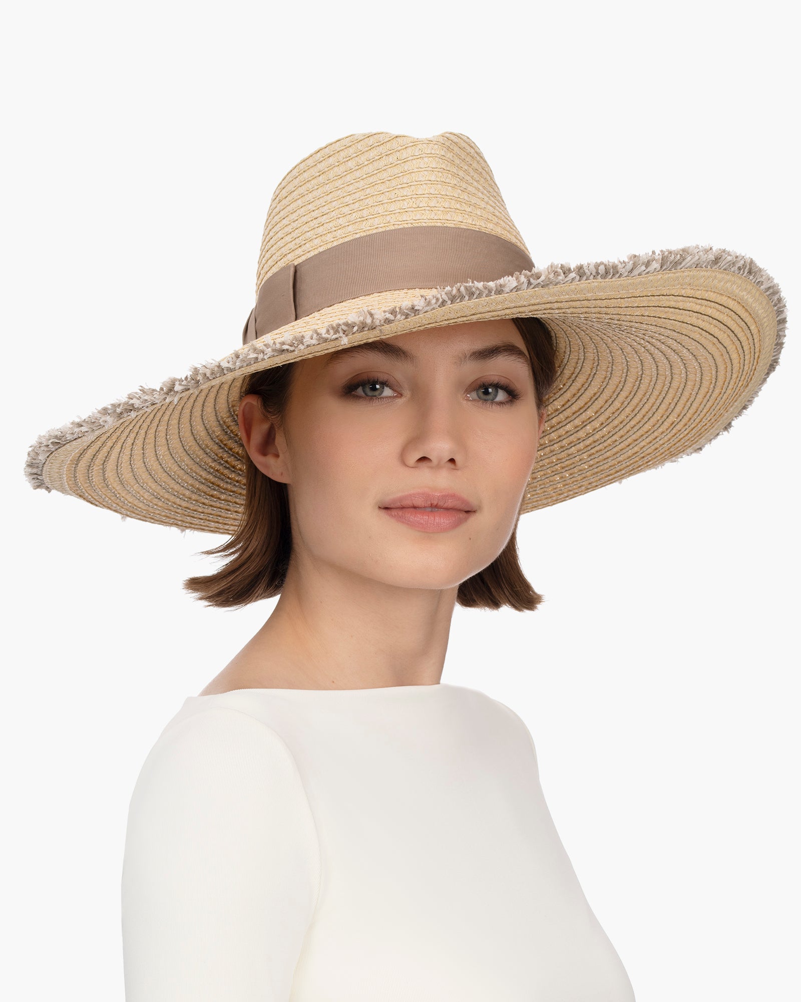 Caroline I Wide Brim Fedora Hat | Eric Javits