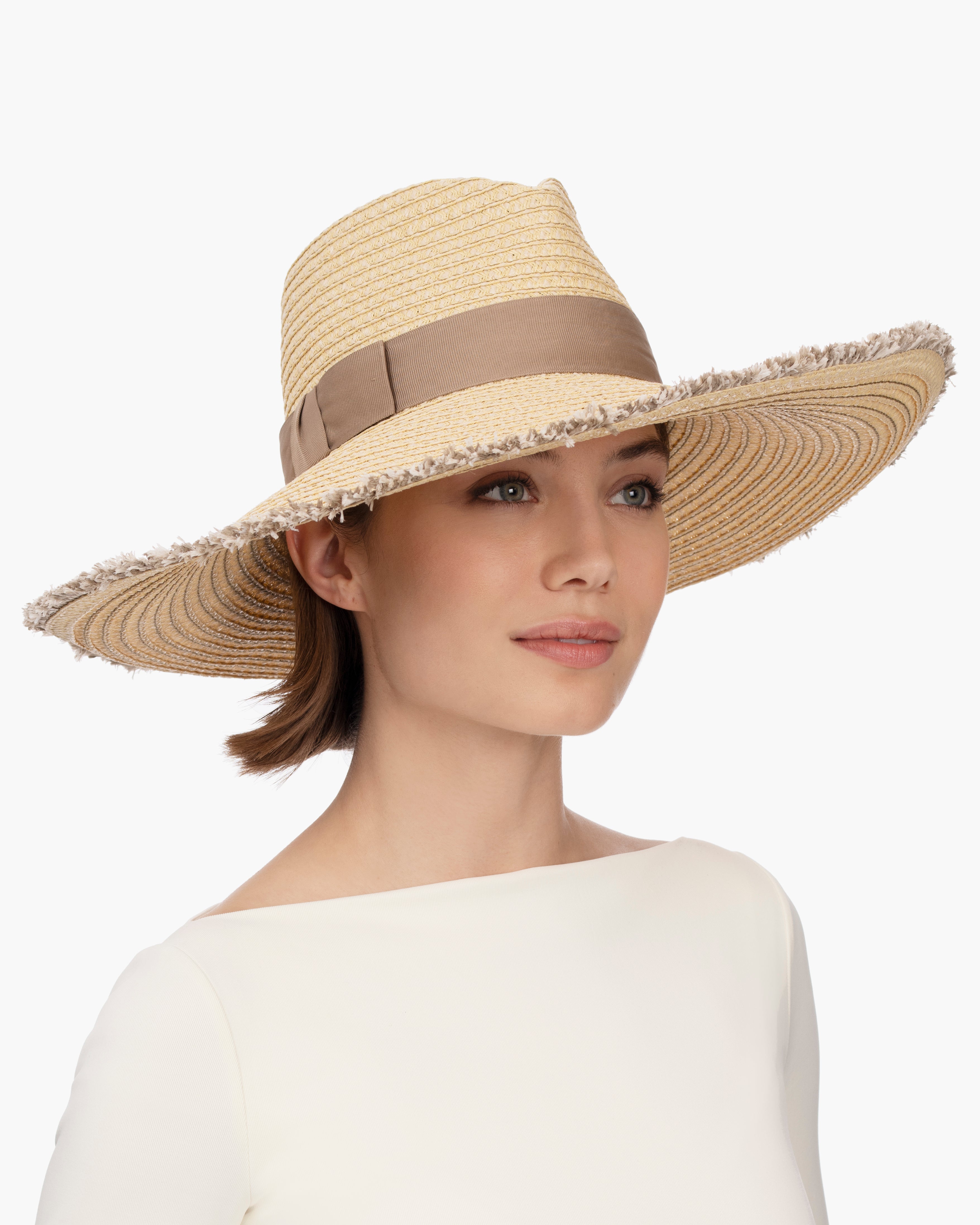 Caroline I Wide Brim Fedora Hat | Eric Javits