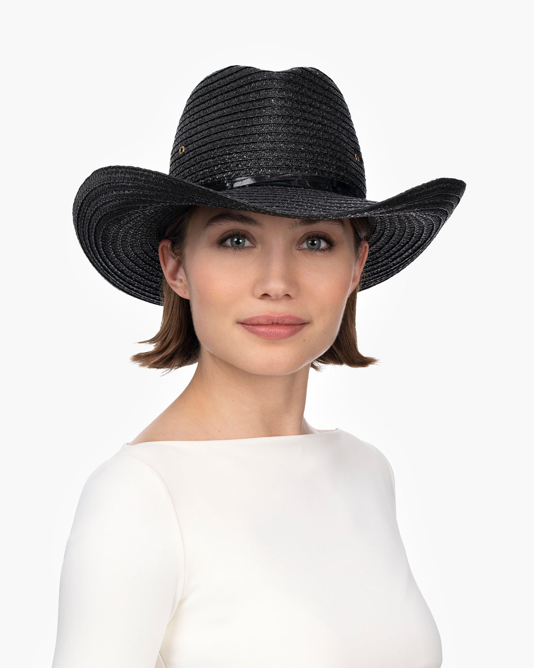 Western Straw Hat Fedora Designer Sunhat Eric Javits Eric Javits