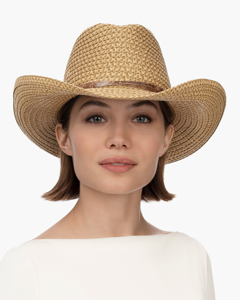 Eric Javits Women Hats Natural Western Hat