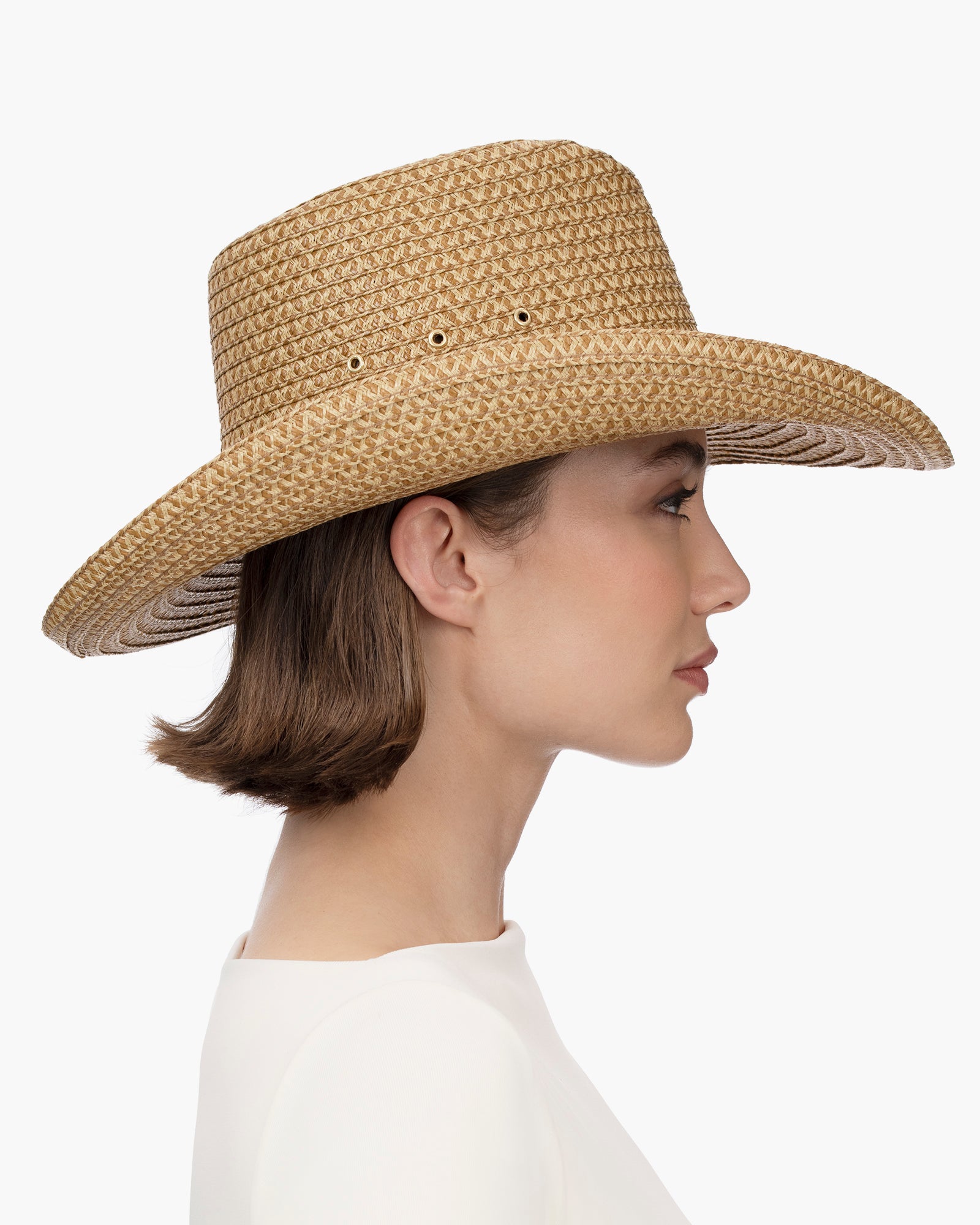 Eric Javits Women Hats Natural Western Hat