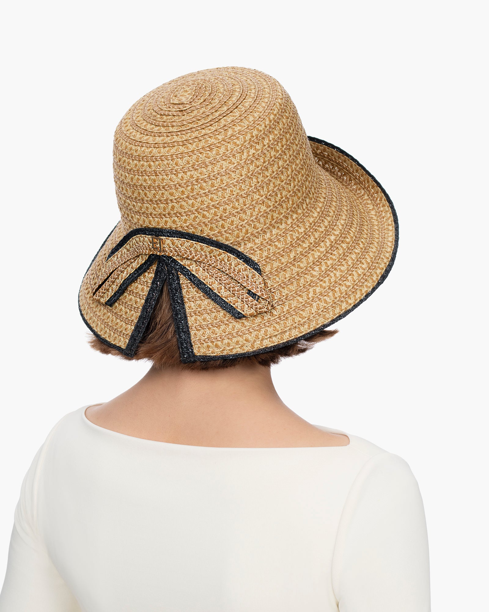 Roxanne Hat I Raffia Cloche with Sun | Eric Javits