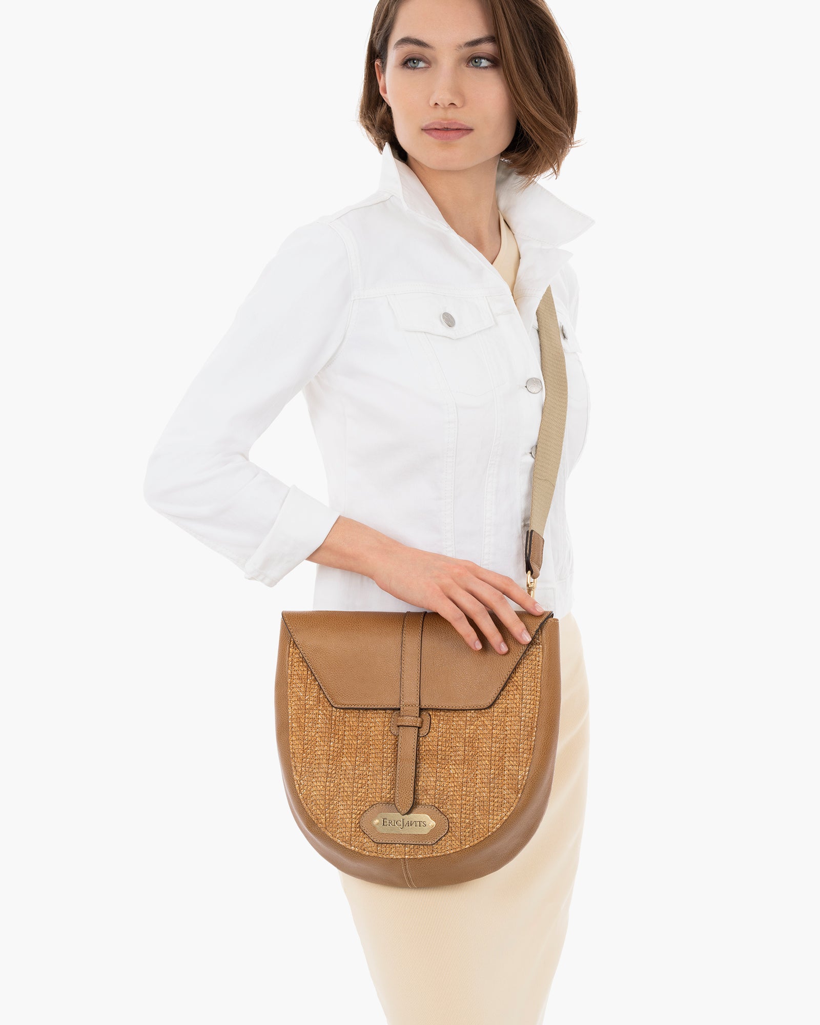 Palm Pouch | Designer straw bag | Eric Javits