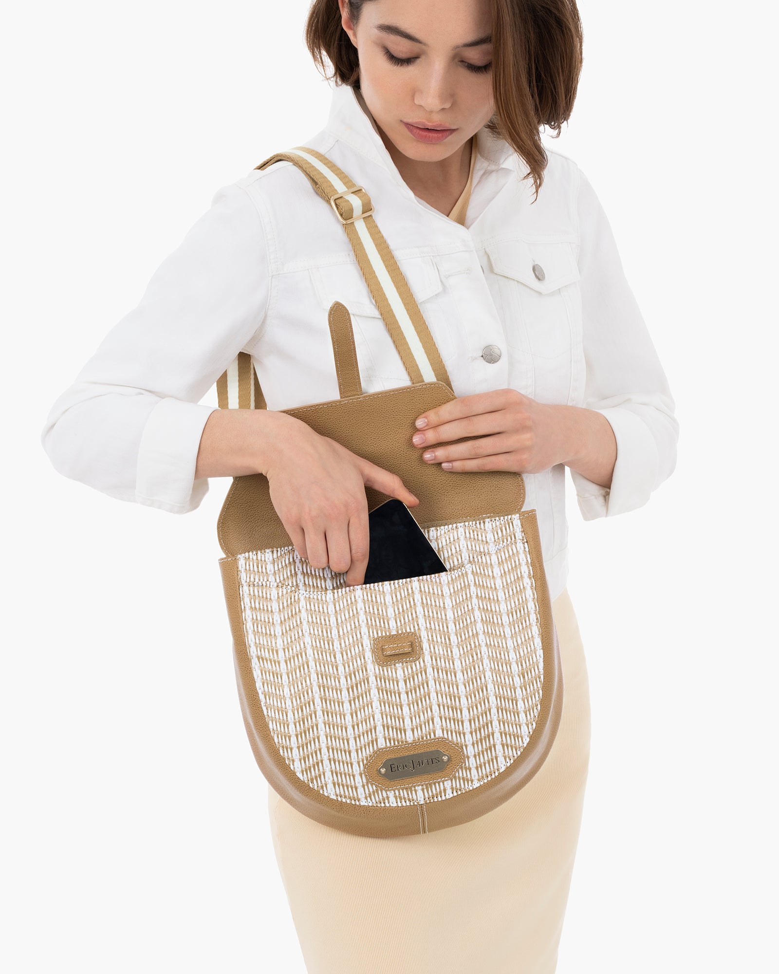 Palm Pouch White Mix Eric Javits