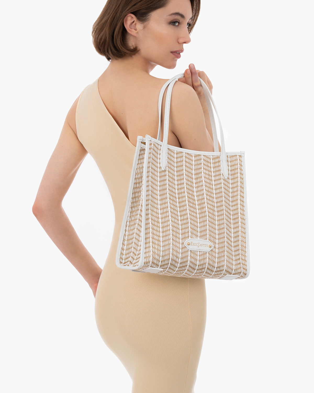 Biza Shoulder Tote White Mix Eric Javits