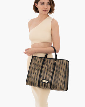 Palm Tote Black Mix Eric Javits