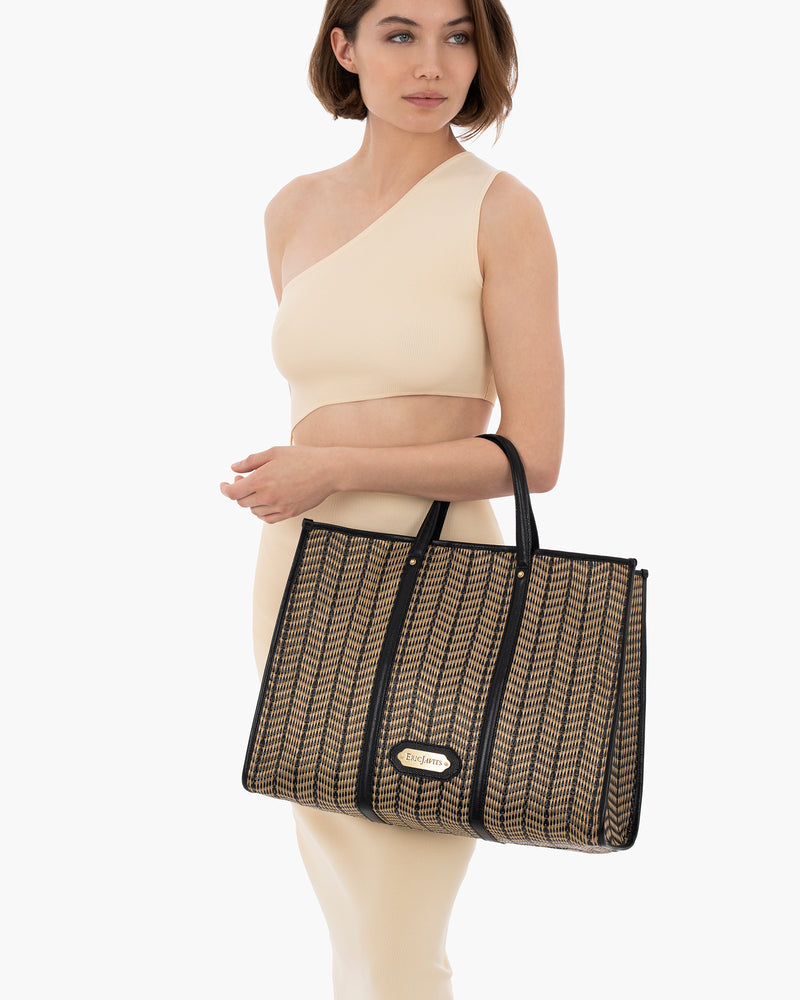 Palm Tote Black Mix Eric Javits