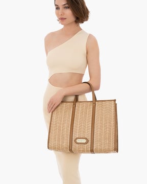 Palm Tote Peanut Eric Javits