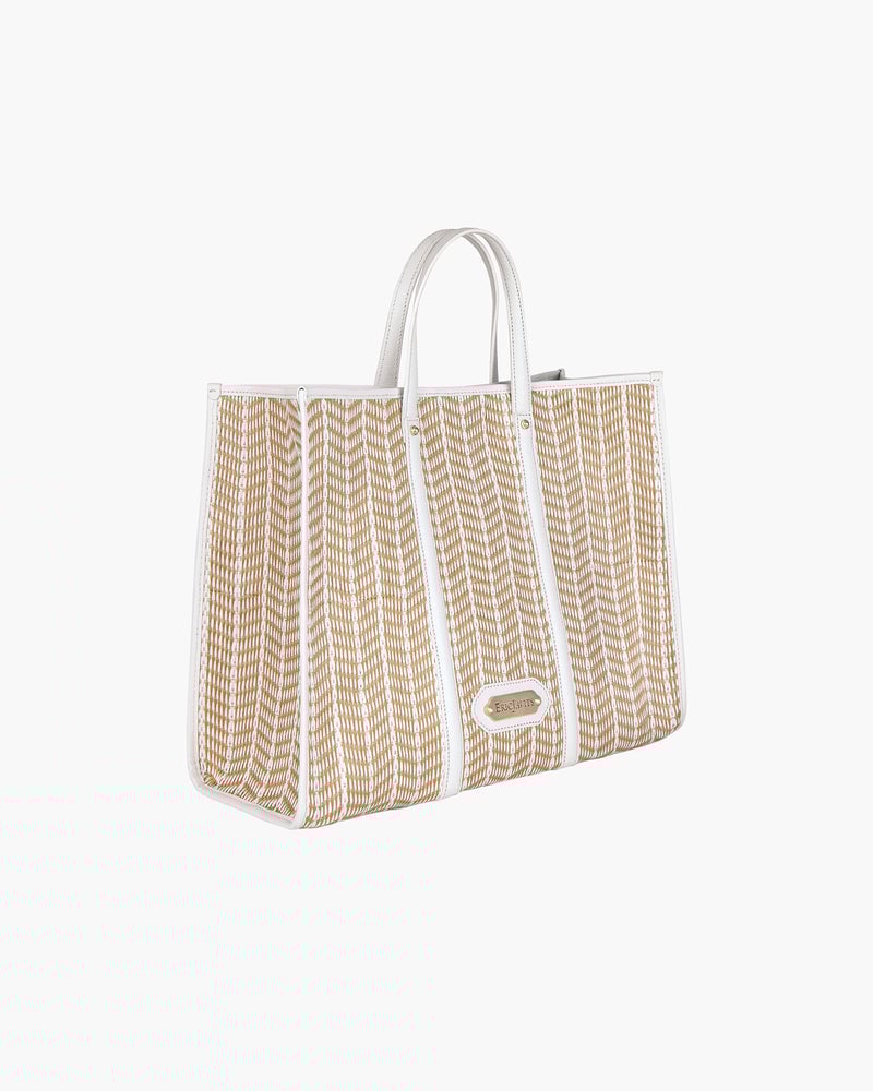 Palm Tote White Mix Eric Javits
