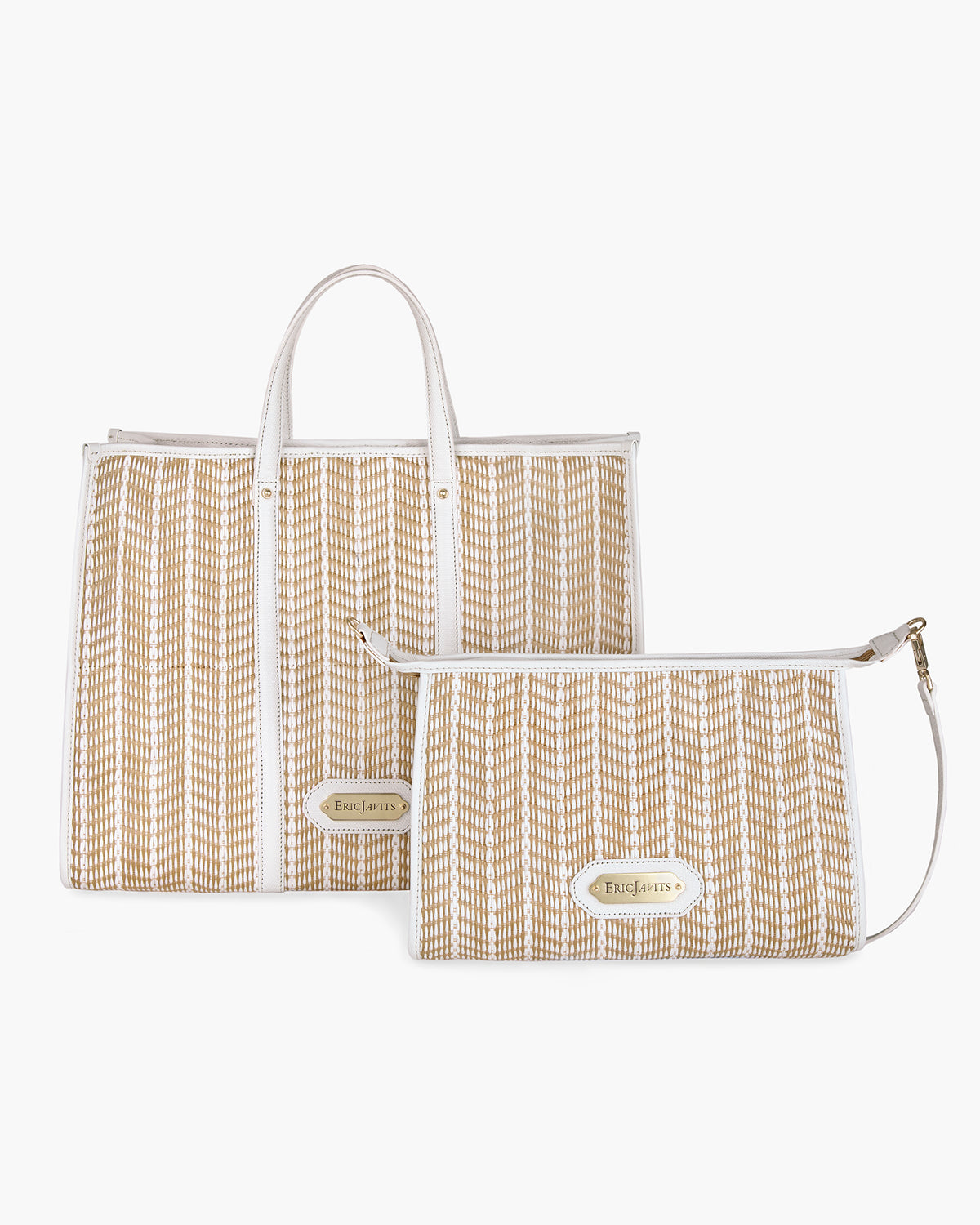 Palm Tote White Mix Eric Javits