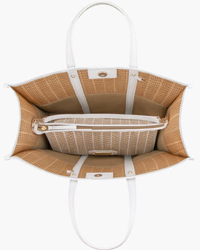Palm Tote White Mix Eric Javits