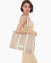 Palm Tote White Mix Eric Javits