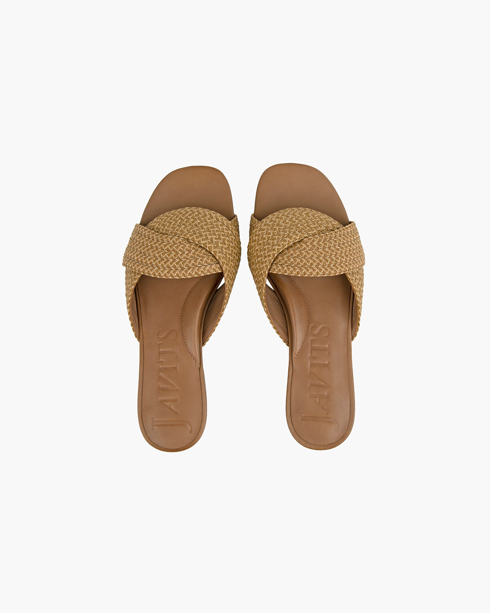 Arika Raffia Sandals I Flat, Supportive | Eric Javits