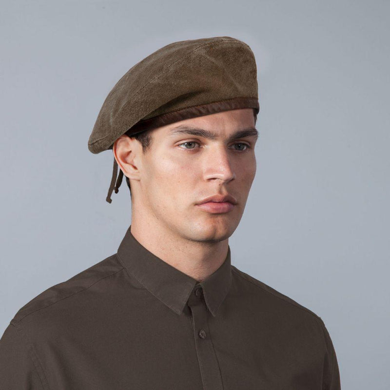 Eric Javits Men Hats SM / Khaki Guardian Beret Hat For Men
