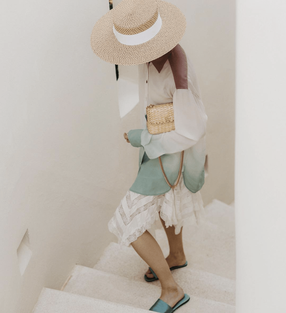 Gondolier Boater Hat|Wide Brim Women's Sun Hat Eric Javits