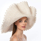 Eric Javits Women Hats White Mix Giant Shell