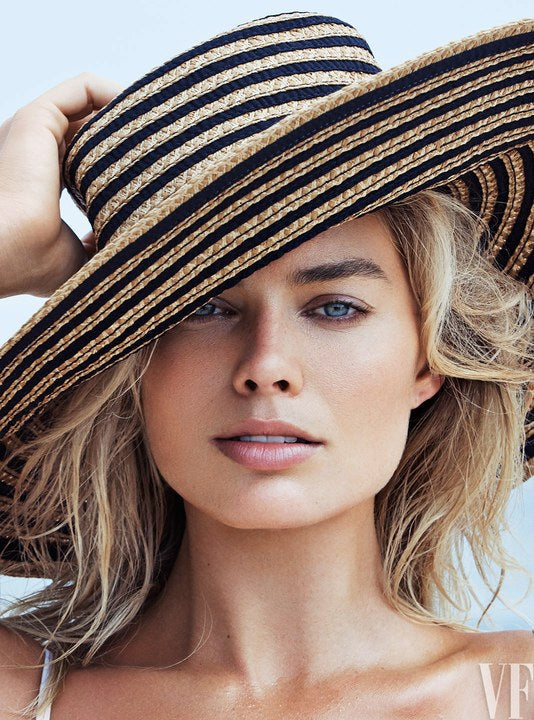 Margot Straw Hat Black Mix Eric Javits