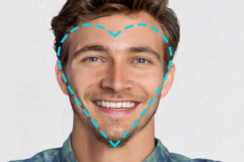 heart face men